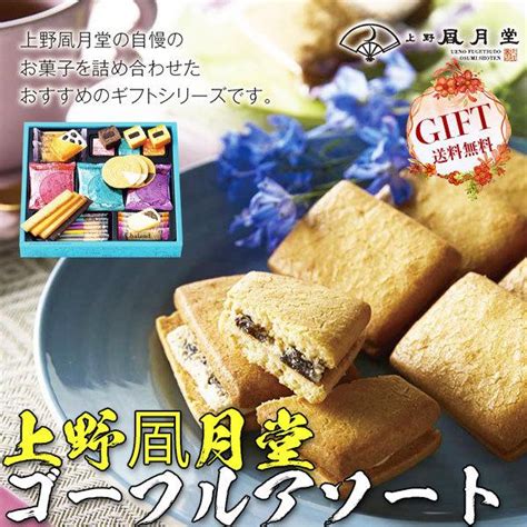 上野 風月堂 ゴーフル アソート 薄焼きクッキー レーズンケーキ ギフト お土産 贈答用 送料無料 ギフト広場 通販 Paypayモール