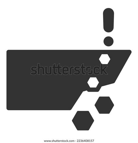 Attention Sheer Cliff Dont Stand On Stock Illustration 2236408157