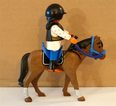 Playmobil Personnage Sportif La Cavaliere Concours Hippique Cheval