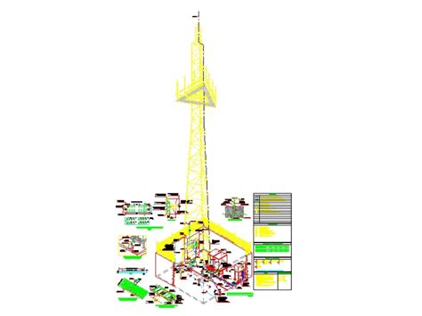 Plano Electrico Para Una Torre Autosoportada De Lelefonia Celular