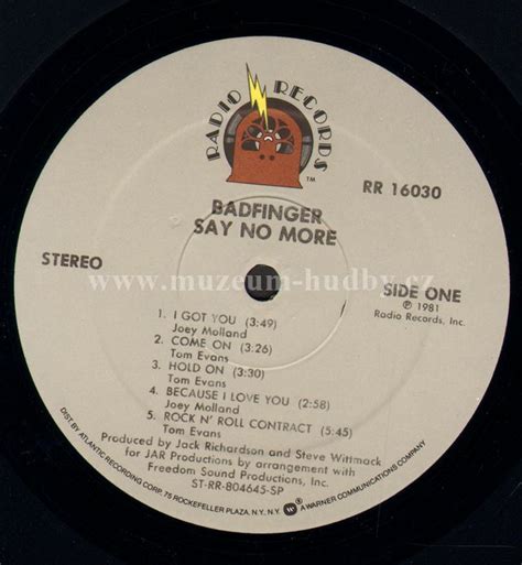 Badfinger Say No More Online Vinyl Shop Gramofonové Desky