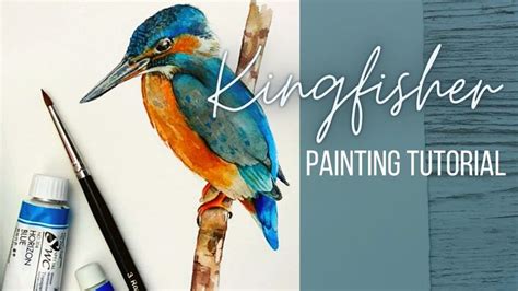 How To Paint A Kingfisher In Painting Tutorial Kingfisher