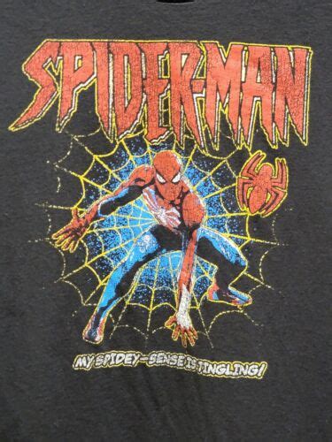 Marvel Spiderman Graphic Casual T Shirt Men S Size 3xl Spidey Sense Tingling Ebay