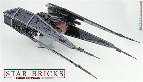 Lego Kylo Ren S Tie Silencer From The Last Jedi In Ucs Scale The Brothers Brick The Brothers