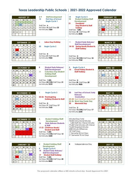 International Leadership Of Texas School Calendar - prntbl ...