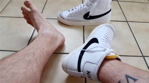 Nike Blazer 77 Vintage With Vs Without Socks Youtube