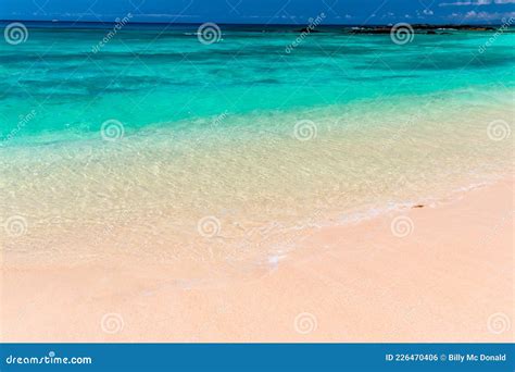 Beautiful Water And White Sand Of Makalawena Beach Stock Photo Image