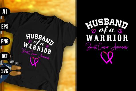 Husband Of A Warrior Breast Cancer Graphic By Vecstockdesign