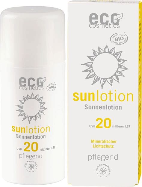 Eco Cosmetics Sun Lotion SPF 20 100 Ml Ecco Verde Ireland