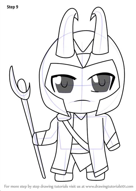 How To Draw Kawaii Loki Kawaii Characters Step By Step