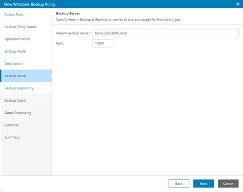 Step Specify Backup Server Settings Veeam Service Provider