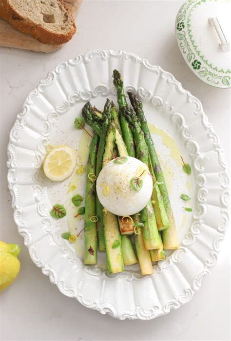 Groene Asperges Met Burrata En Citroen Recept Recepten Voedsel