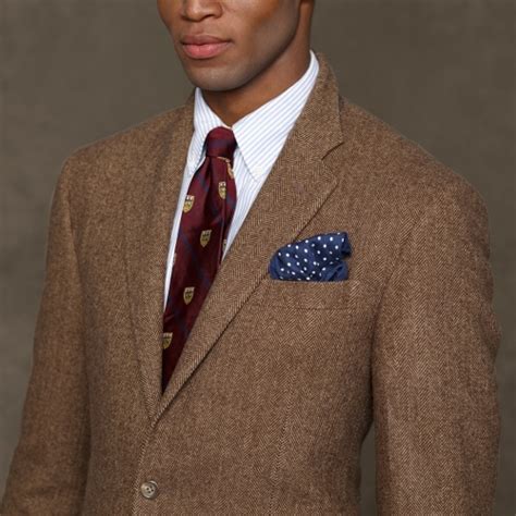 Lyst Polo Ralph Lauren Herringbone Sport Coat In Brown For Men