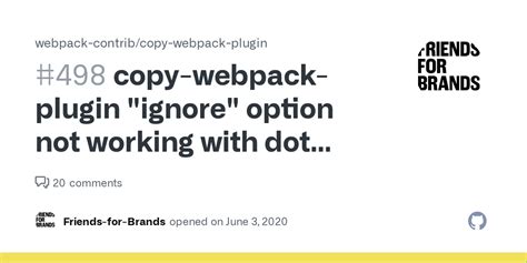 Copy Webpack Plugin Ignore Option Not Working With Dot Files After