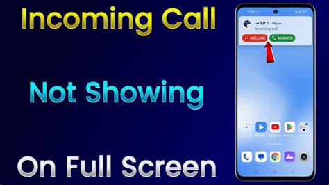 Incoming Call Not Showing On Full Screen Problem Solve Call Aane Par