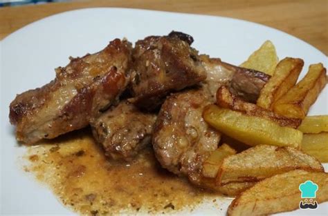 Costillas De Cerdo En Salsa De Vino Blanco Muy F Cil