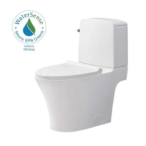 Glacier Bay Ranier 2 Piece 1116 Gpf Dual Flush Elongated Toilet In