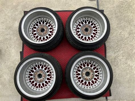 Jdm Bbs Rs Rebarrel Aluminum Wheel Inch J Inset H Wheels