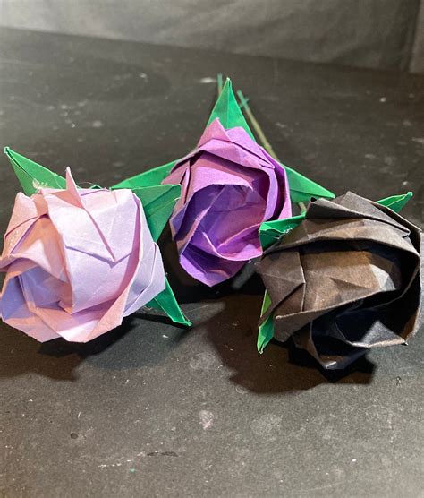 Origami Rose Bouquet in Multiple Colors dozen - Etsy