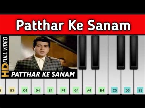 Patthar Ke Sanam Mohammad Rafi Easy Piano Tutorial YouTube