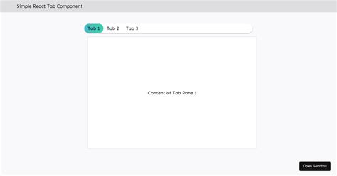 NaveenDA React Tabs Tutorial Codesandbox