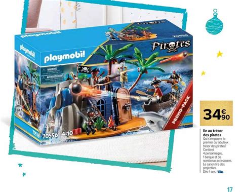 Promo Le Au Tr Sor Des Pirates Playmobil Chez Carrefour Market