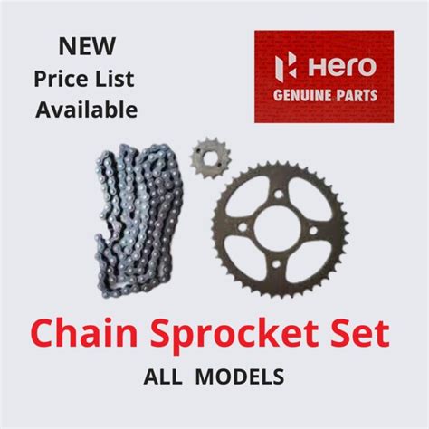 Hero Chain Sprocket Price List All Models C