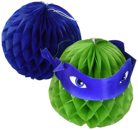 Teenage Mutant Ninja Turtles Honeycomb Hanging Decorations 3ct Party