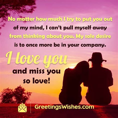 I Miss You Messages For Love Greetings Wishes