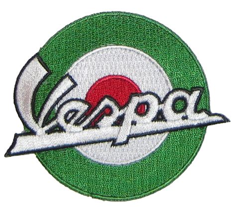 Aufnäher Italian Target mit Vespa Schriftzug rund Ø65mm 950122