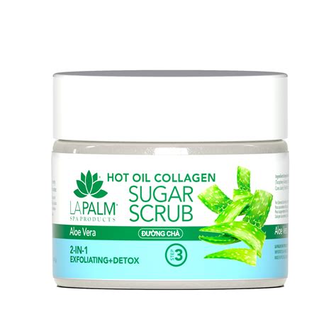 Hot Oil Sugar Scrub Aloe Vera La Palm Products