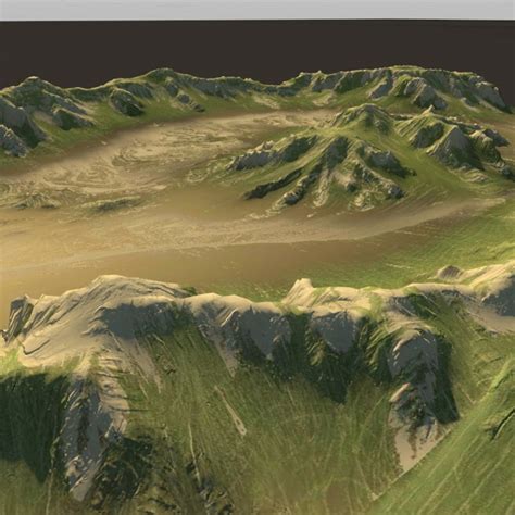 3d Model Mountain Maps Terrain