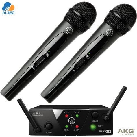 AKG WMS40 Mini Dual Vocal Set Sistema de micrófono Inalámbrico Vocal