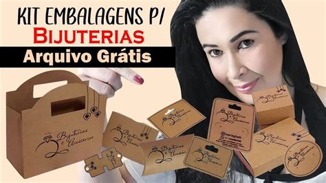 Kit de embalagens e personalizados para bijuterias e acessórios