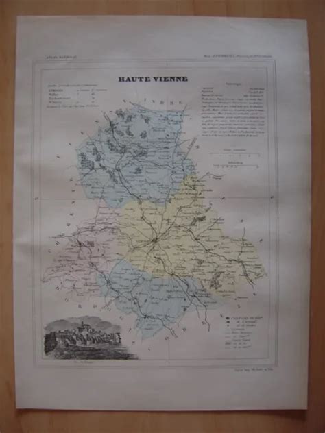 Carte D Partementale De La Haute Vienne Vers Limoges Bellac