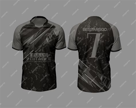 Premium PSD | A black and grey jersey with the number 7 on it