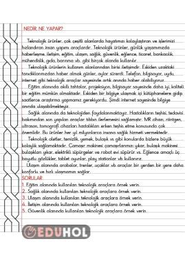 4 Sınıf Sosyal Bilgiler Ne Eduhol Etkinlik İndir Oyun Oyna