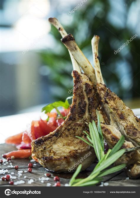 Lamb rib roast Stock Photo by ©igorgolovniov 160844780