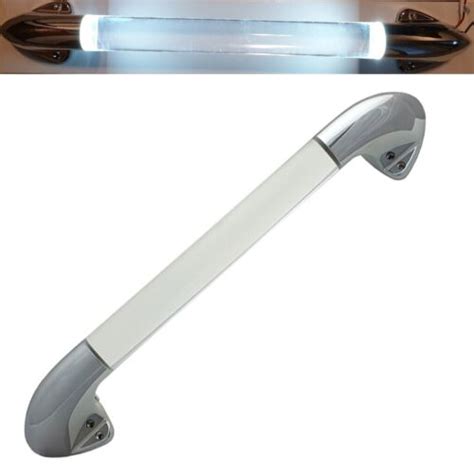 V V Led Rv Entry Door Grab Handle White Lighted Assist Bar