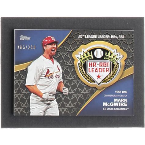 Mark McGwire 2023 Topps Crowning Achievements Commemorative Patches