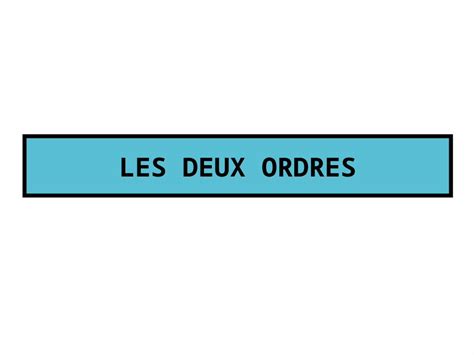 Ppt Les Deux Ordres Ordre National De La L Gion Dhonneur Le