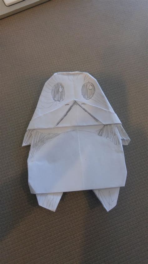 Origami Porg WIP | Origami Yoda