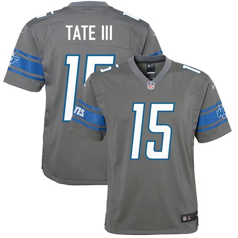 Youth Detroit Lions Golden Tate Nike Steel Color Rush Game Jersey