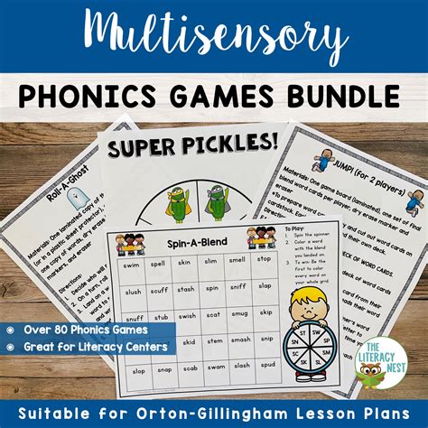 Orton Gillingham Activities Multisensory Phonics Games Distance