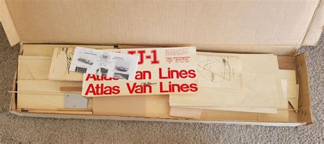 Original Vintage Dumas Boats Atlas Van Lines Rc Model Kit Signed Chip