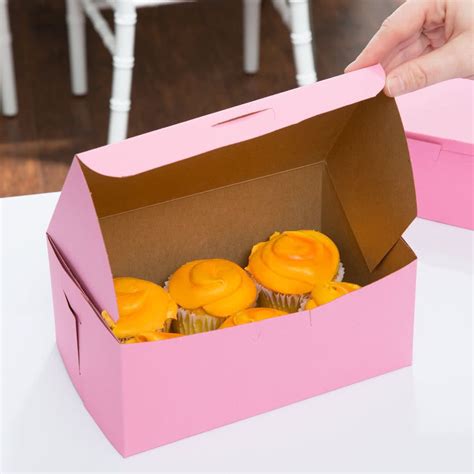 8 X 5 X 3 12 Pink Bakery Box 250bundle Pink Bakery Boxes Pink