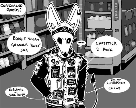 The Big Imageboard Tbib Alternative Fashion Andromorph Lore Anthro Bandanna Bat Cigarette