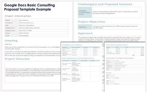 Free Google Docs Consulting Proposal Templates: All Disciplines