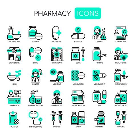 pharmacy icon vector art icons  graphics