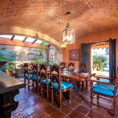 Dining Room Mexican Hacienda Style Hacienda Mexicaninteriors